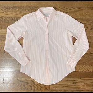 Brooks Brothers Oxford Shirt Pink/White Stripe